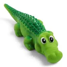 Imported Squeaky Vinyl Toy Crocodile