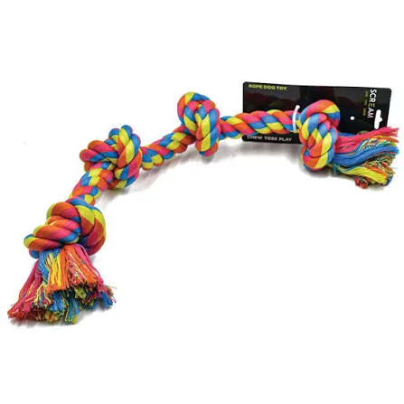 Polyester-Cotton Rope Four Knot Toy