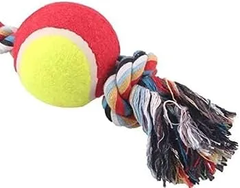 Polyester-Cotton Rope Double Knot Toy with Ball