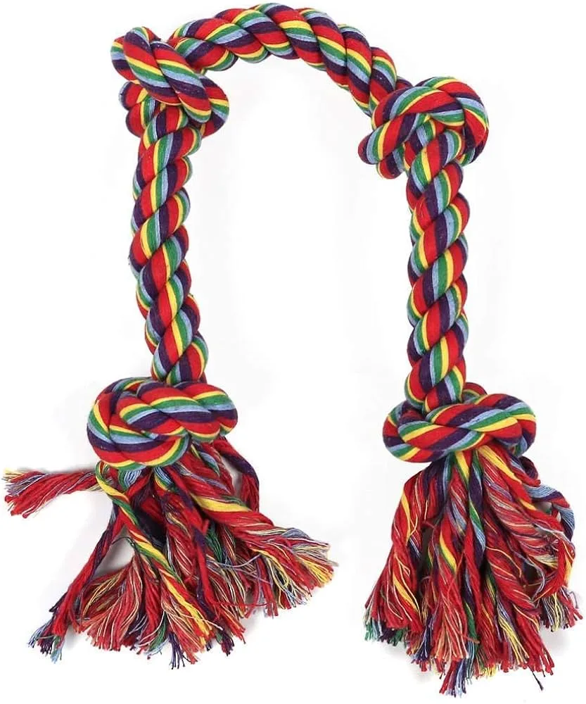 Polyester-Cotton Rope Four Knot Toy