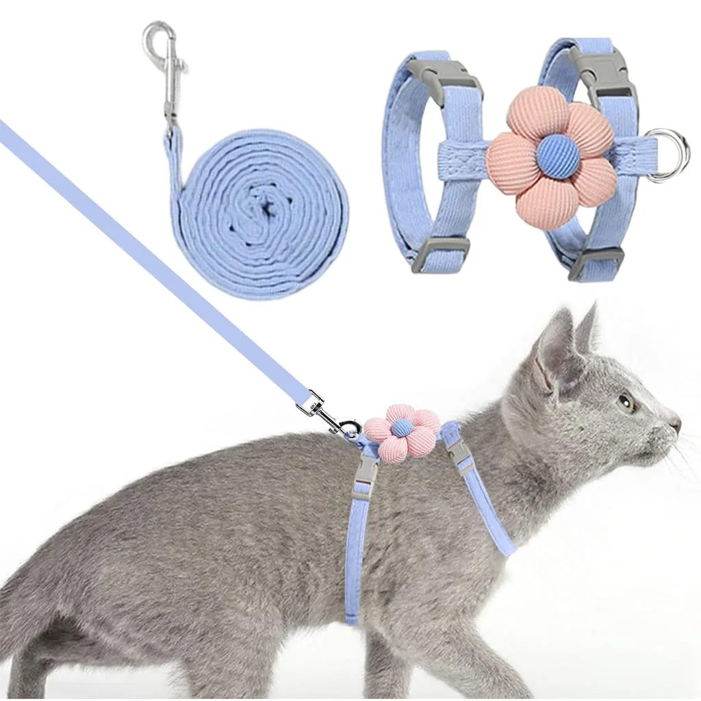 Imported Cat Harness with Leash Plain
