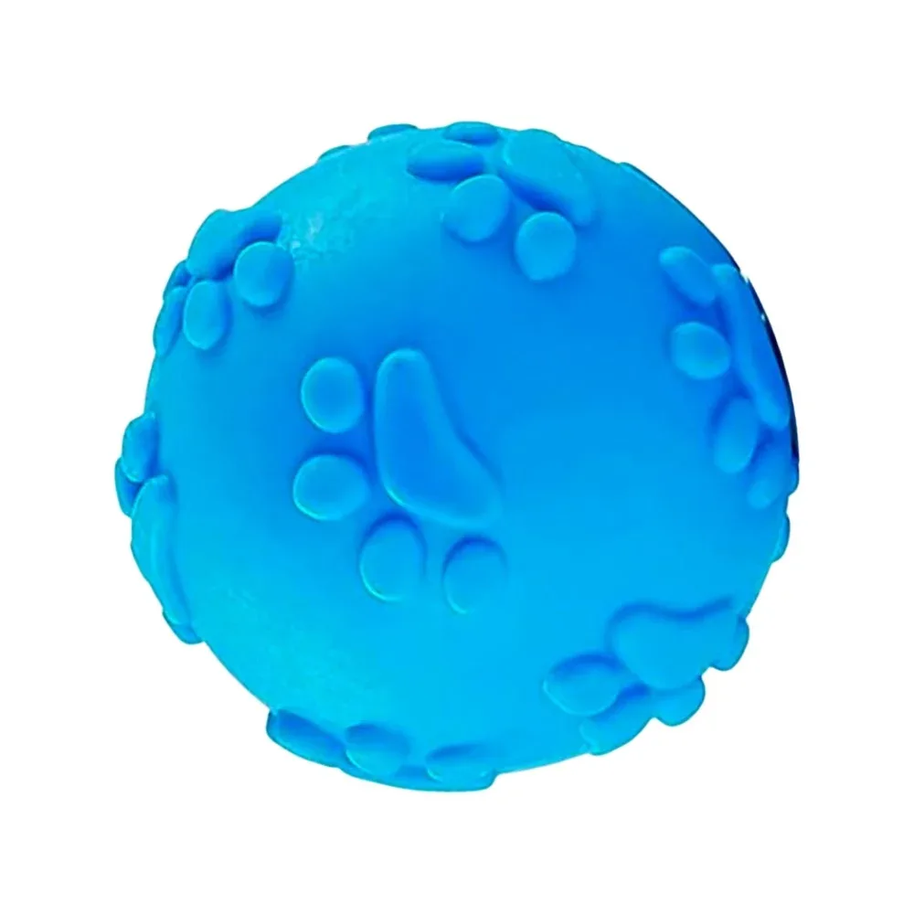 Imported Squeaky Rubber Toy Ball with Paw