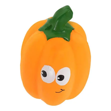 Imported Latex Squeaky Pumpkin Toy