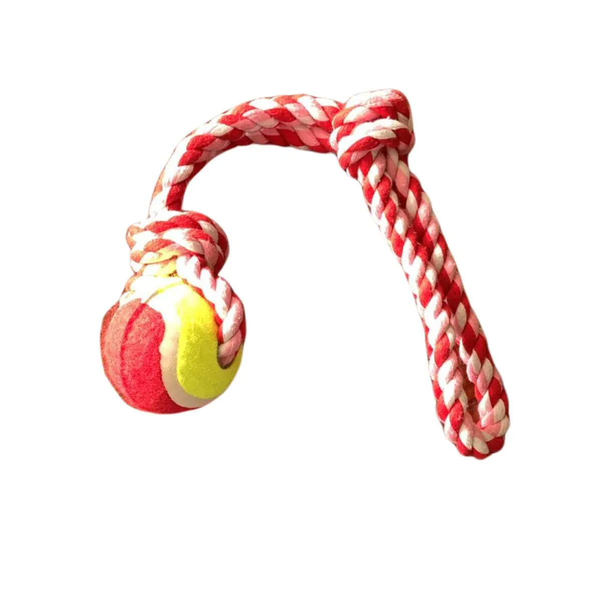 Polyester-Cotton Rope Knotted with Ball Toy