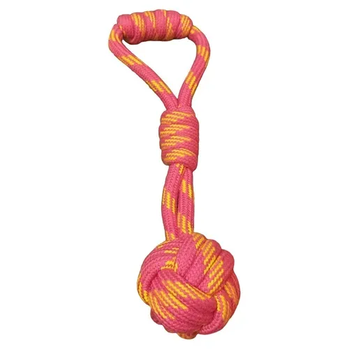 Polyester-Cotton Rope Ball Toy with Handle