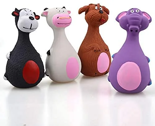 Imported Latex Squeaky Animal Toy