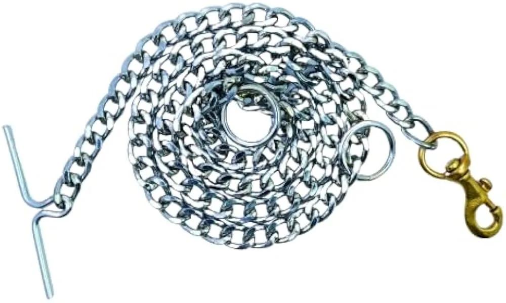 Grinded Chain with Brass Hook