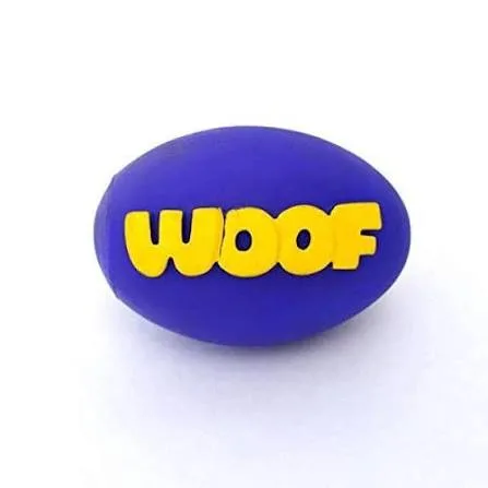 Imported Squeaky Vinyl Toy Woof Rugby