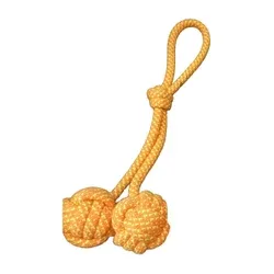 Polyester-Cotton Rope Ball Toy with Knot Handle