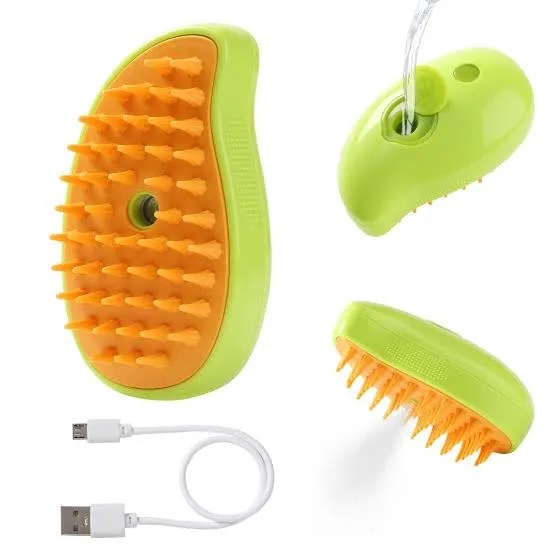Imported Pet Hair Mango Steam Brush with USB Charger