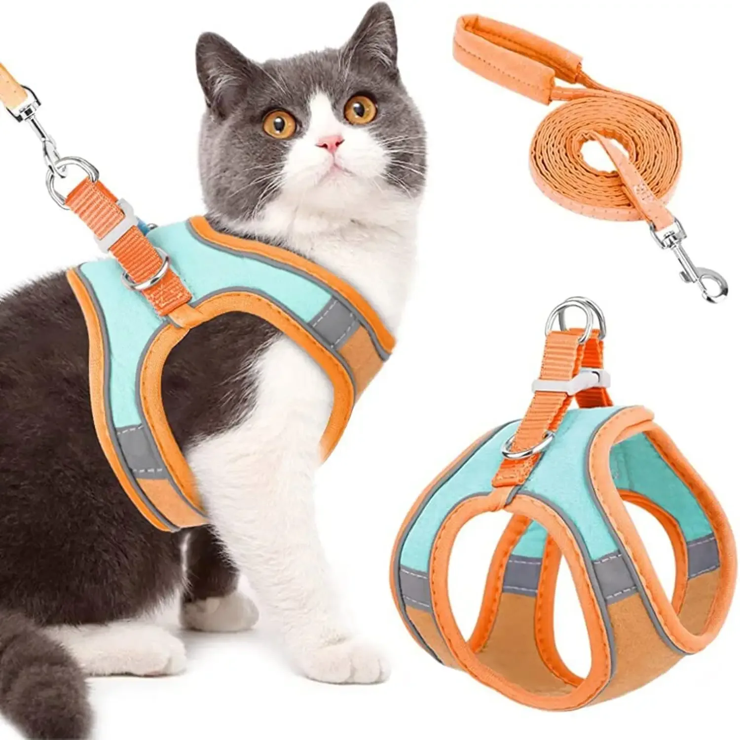 Imported Cat Harness with Leash Plain