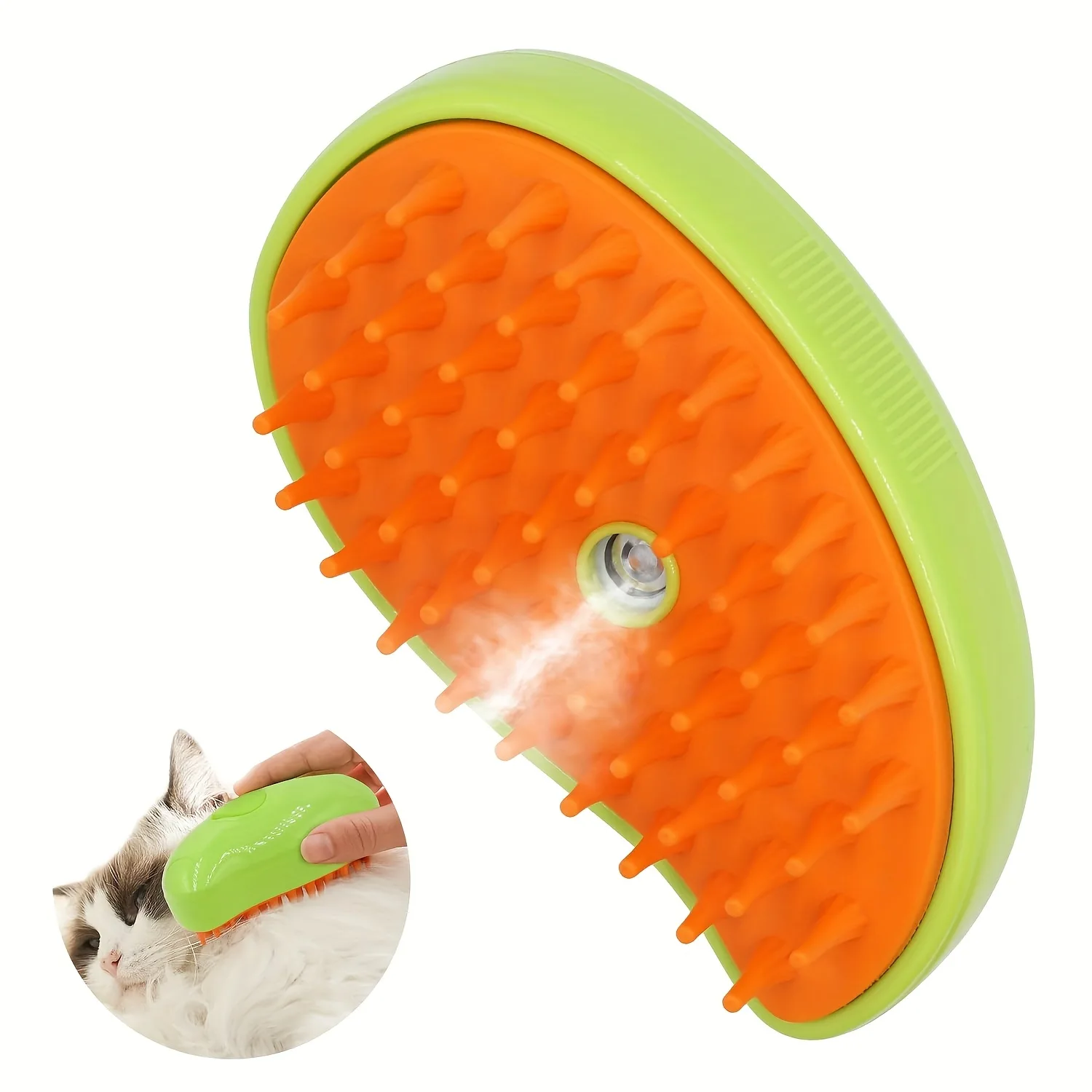 Imported Pet Hair Mango Steam Brush with USB Charger