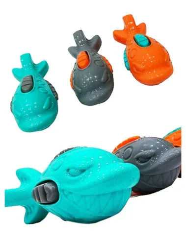 Imported TPR Squeaky Shark Fish Toy